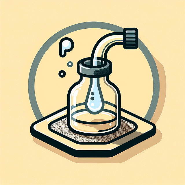 glass banger cooling down on a dab mat