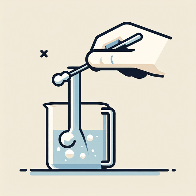 cotton swab wiping the inside of a glass banger after use