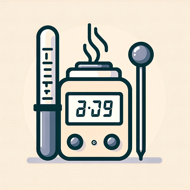 a timer counting down next to a cooling dab nail