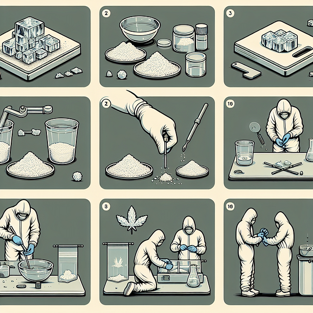 pure THCa crystals being collected