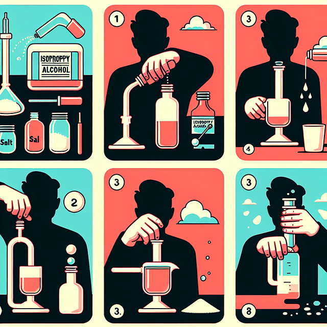 cleaning a dab rig with isopropyl alcohol and salt