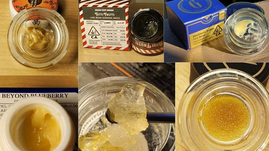 Assortment of Cannabis Concentrates for Dabbing