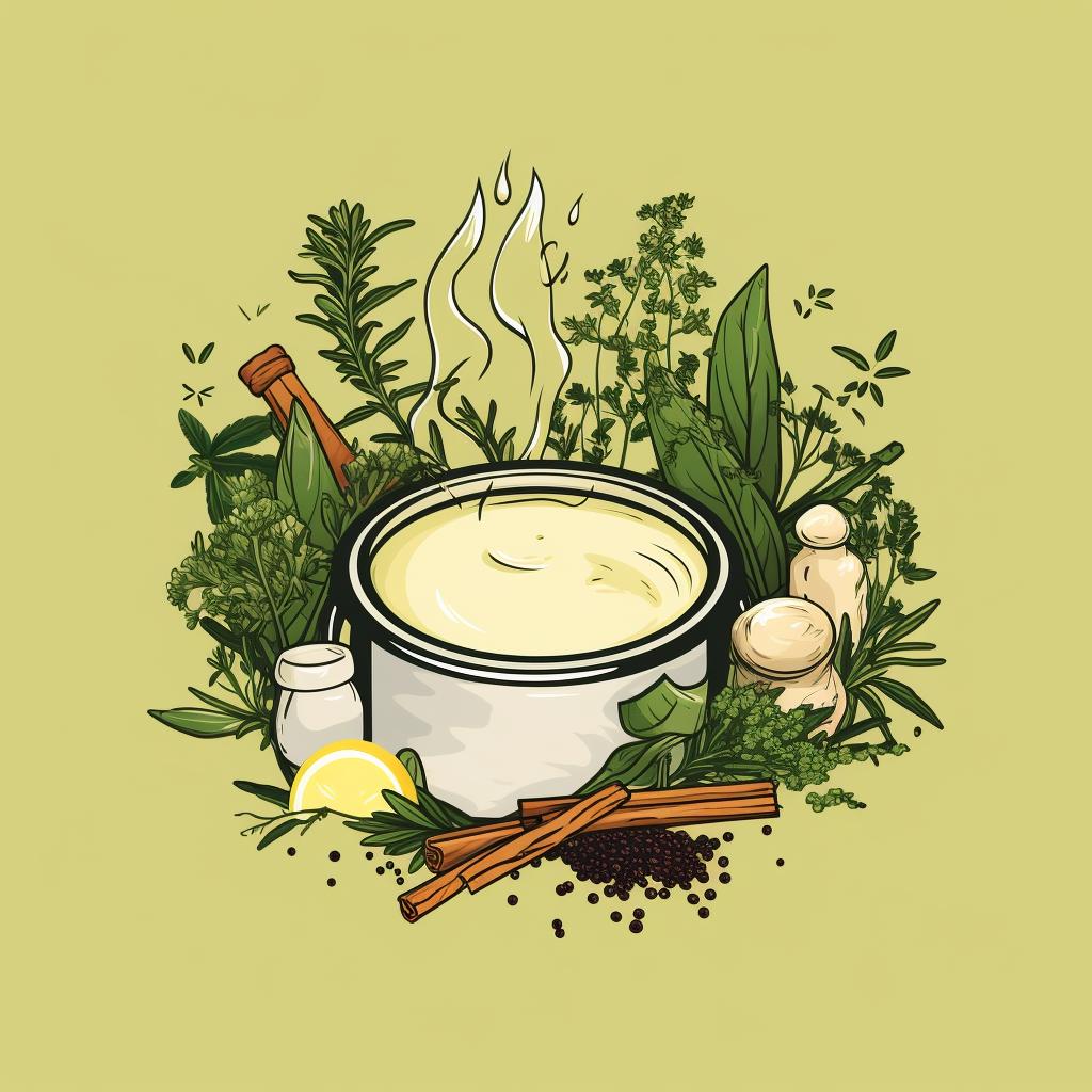 Cannabis and butter in a saucepan
